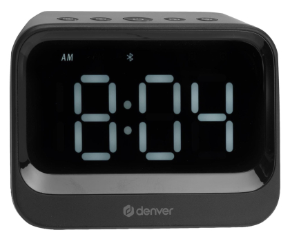 Radio i budzik Denver Radiobudzik Denver EC-54B z głośnikiem Bluetooth czarny